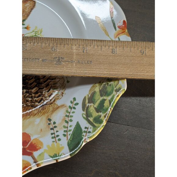 Pier 1 Lilly Easter Bunny Rabbit Salad Plates 8.5" Retired Collectible Set Of 4 - Picture 8 of 8